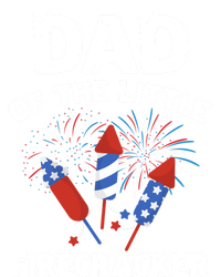 4th Of July Birthday Dad Of The Little Firecracker Funny Gift Meaningful Gift Canvas