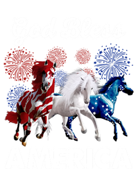 God Bless America Red White Blue Horses Gift Zip Tote Bag