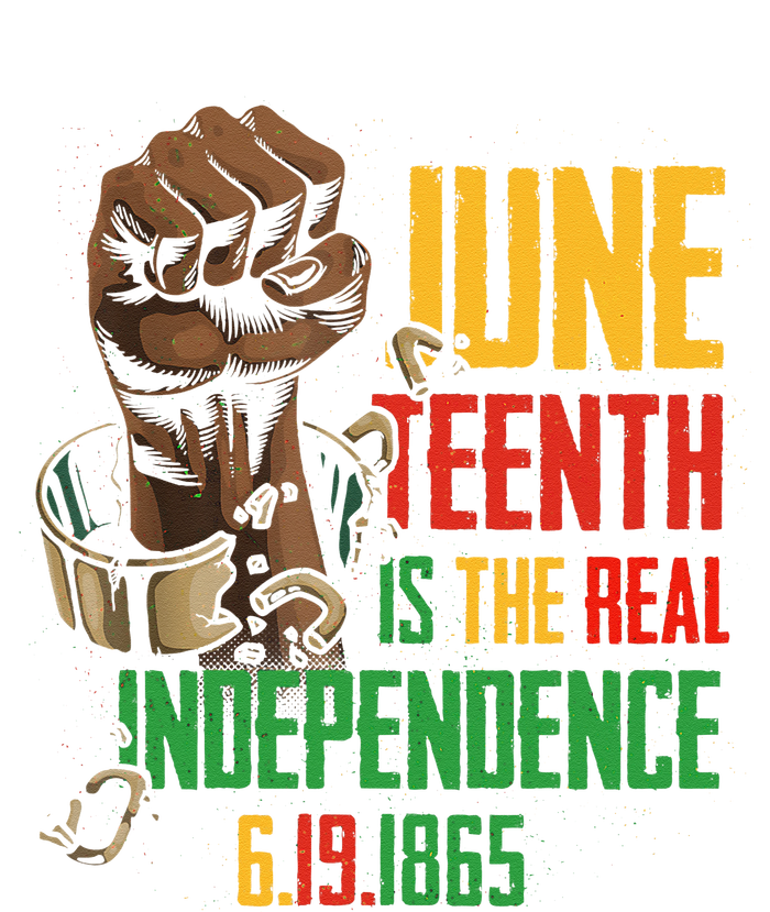 Juneteenth Is The Real Independence Day 1865 Freedom Pride Hooded Wearable Blanket