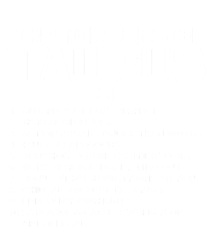 Horoscope Symbols Astrology Sign Top 10 Rules Of Taurus T-Shirt