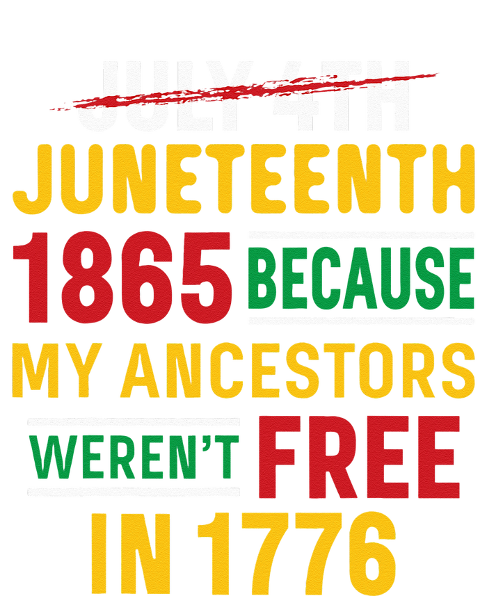 Juneteenth My Ancestors Werent Free July 4th Sustainable Bucket Hat