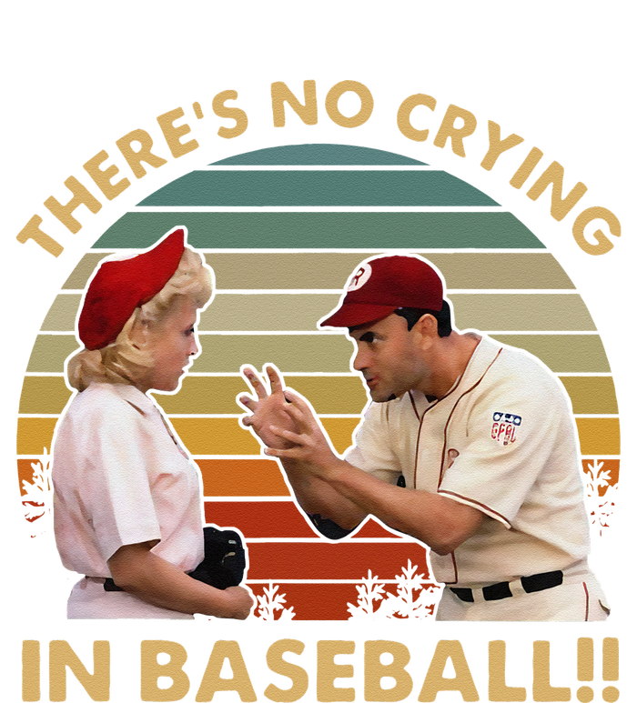 Theres No Crying In Funny Baseball Vintage Retro PosiCharge RacerMesh Polo