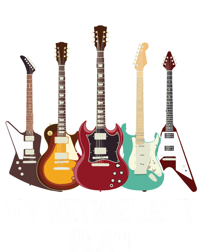 My Retirement Plan Guitar Gift Music Players Guitarist Insulated Varsity Jacket