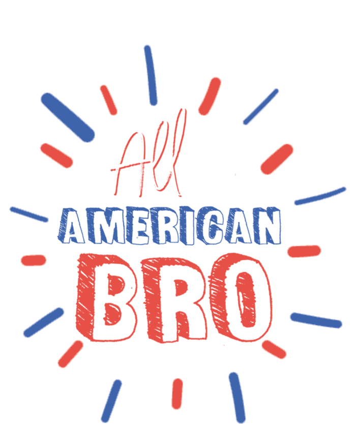 All American Bro Brother Matching Family 4th Of July Holiday Gift Bumper Sticker