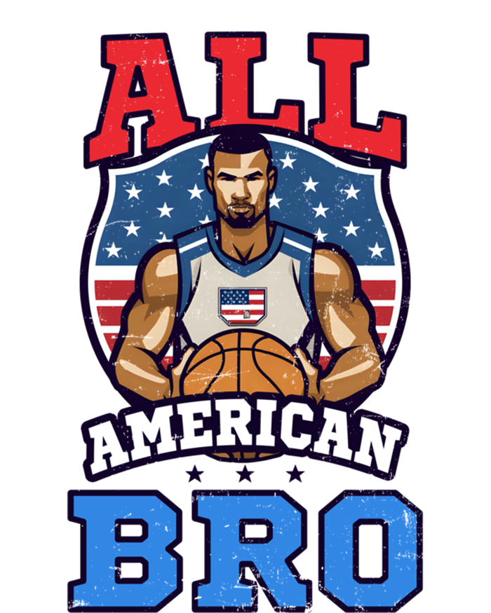 All American Bro Design 4th Of July Basketball Great Gift Ladies Essential Tank