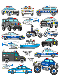 Police Car For Cop Vehicles SWAT Truck Women's Pullover Hoodie