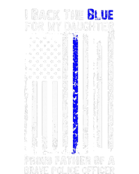 Police Flag I Back The Blue For My Daughter Proud Dad Tank Top