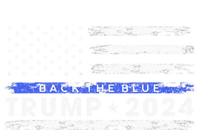 Pro Trump 2024 Back The Blue Thin Blue Line American Flag 16 in Basic Backpack