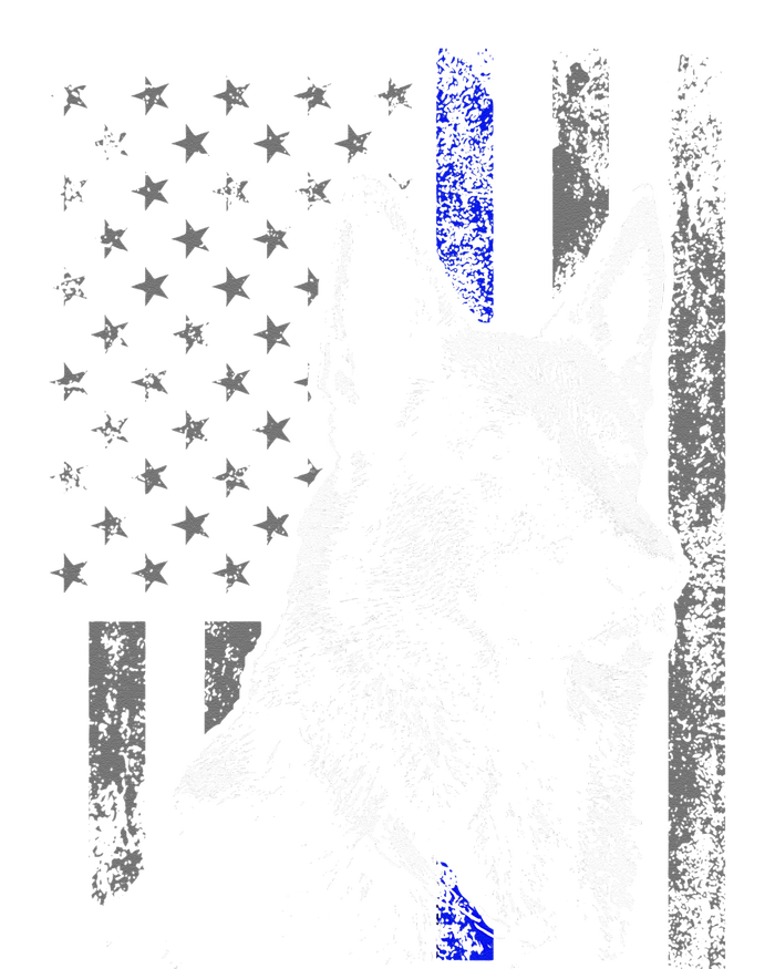 Thin Blue Line Flag K9 German Shepherd Police Dog Gift Men Tie-Dye T-Shirt