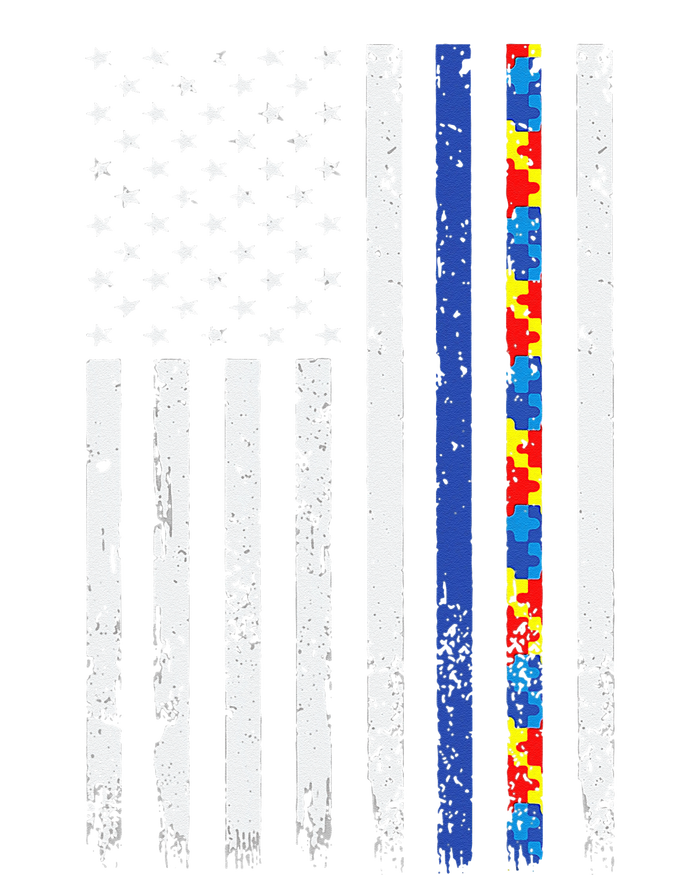 Thin Blue Line Police Support Autism 4th July Mom Dad Flag Metallic Star Ornament