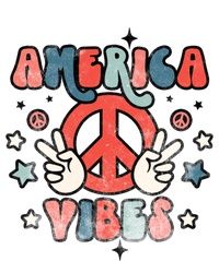 America Vibes Retro Distressed 4th Of July Vintage Graphic Cute Gift T-Shirt