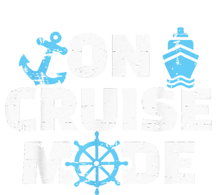 On Cruise Mode Funny Summer Cruise Vacation Family Dry Zone Grid Polo