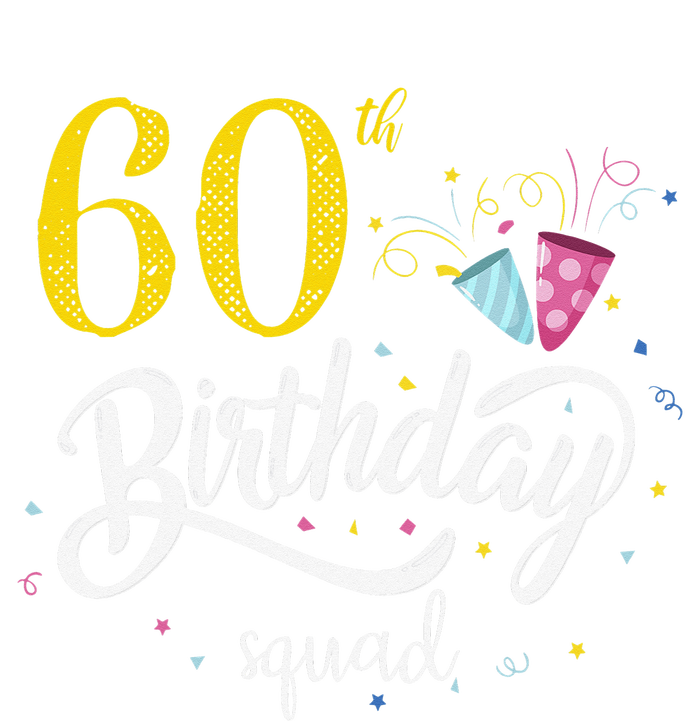 60th Birthday Squad 60 Party Crew Group Friends BDay Gift Drawstring Bag