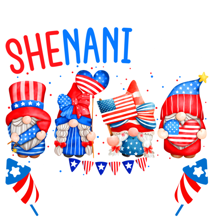 American Flag Gnomes 4th Of July Funny Shenanigans Squad Cute Gift T-Shirt