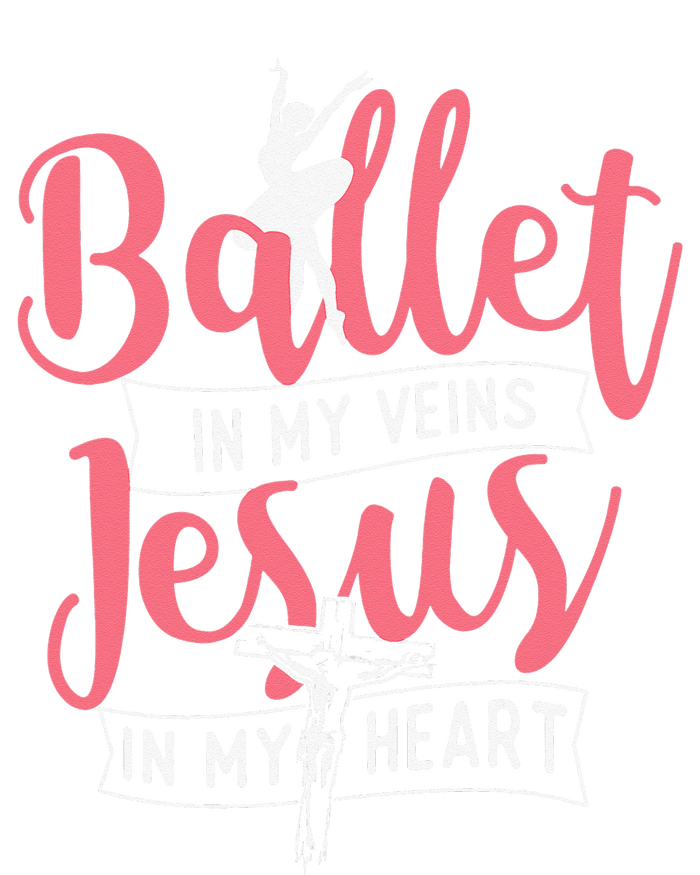 Ballet In My Veins Jesus in My Heart Ballerina Barre Dance Zip Tote Bag