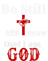 Christian Church Bible Scripture Be Still and Know I am GOD Metallic Star Ornament