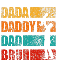 Dada Daddy Dad Bruh Funny Retro Vintage Fathers Day Bella+Canvas Jersey Crop Tee