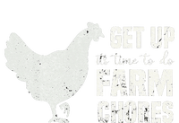 get up its time to do farm chores chicken funny Kids Sweatshirt