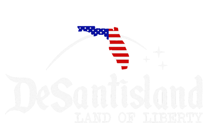 DeSantisLand Land State of Liberty Florida Map Patriotic Snapback Five-Panel Rope Hat