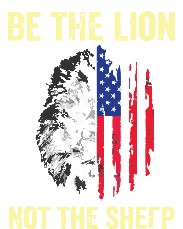 Be The Lion Not The Sheepp US Patriotic Veteran Tote Bag