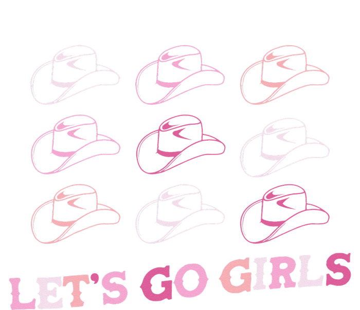 Cow Hat Lets Go Western Cowgirls Pink Grommeted Golf Towel