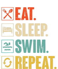 Eat Sleep Swim Repeat Swimming Swimmer Gift Pajama Set