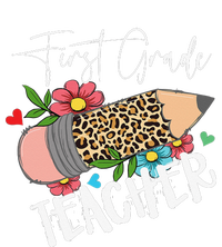 First Grade Teacher Leopard Pencil 1st Grade  Teacher Tall T-Shirt