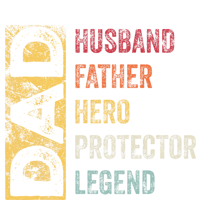 Retro Husband Father Hero Protector Legend Father Day Dad Impact Tech Backpack