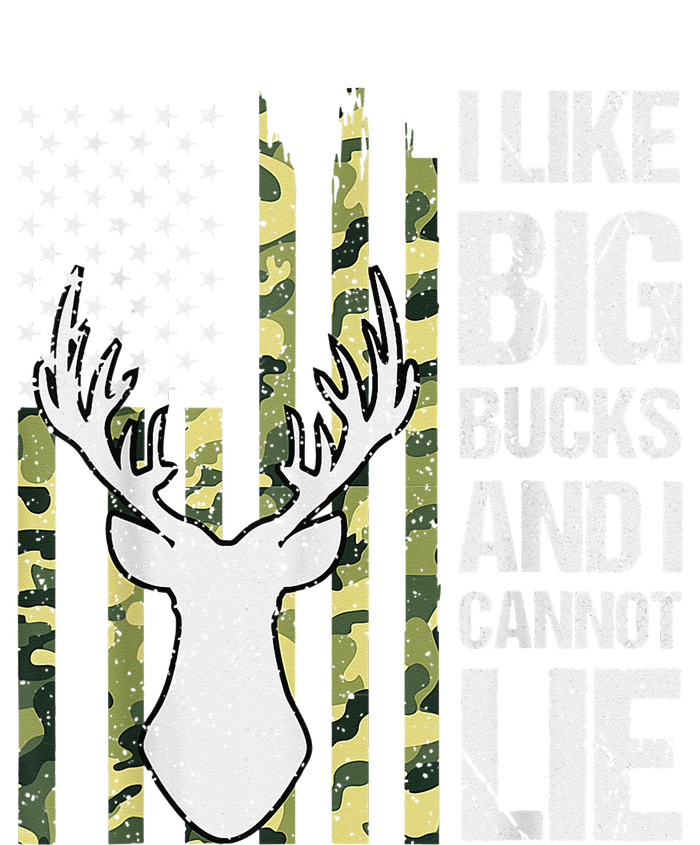 I Like Big Bucks and I Cannot Lie Deer Hunting USA Flag Tie-Dye T-Shirt