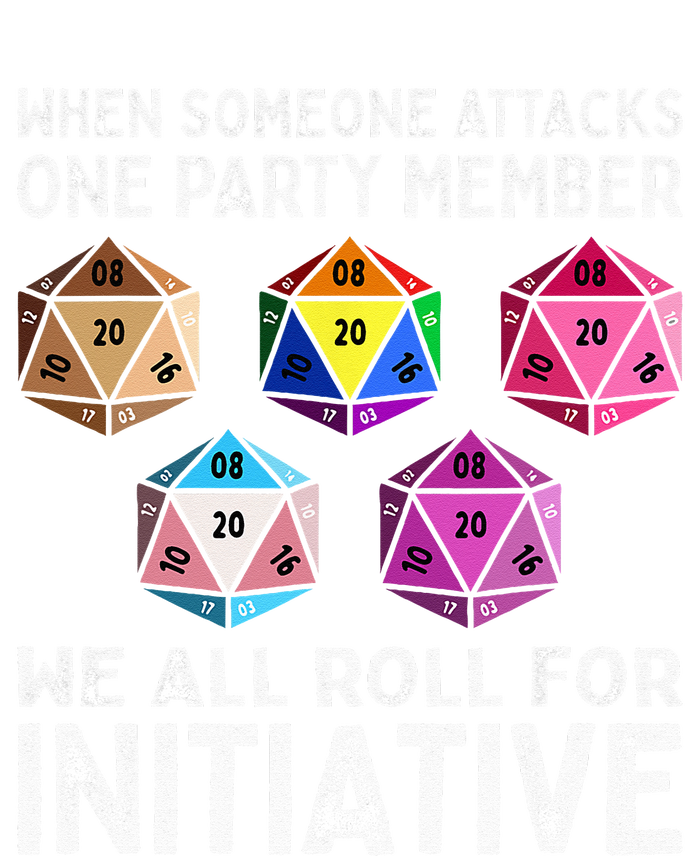 When Someone Attacks One Party Member D20 Dice LGBTQ Ally Sustainable Bucket Hat