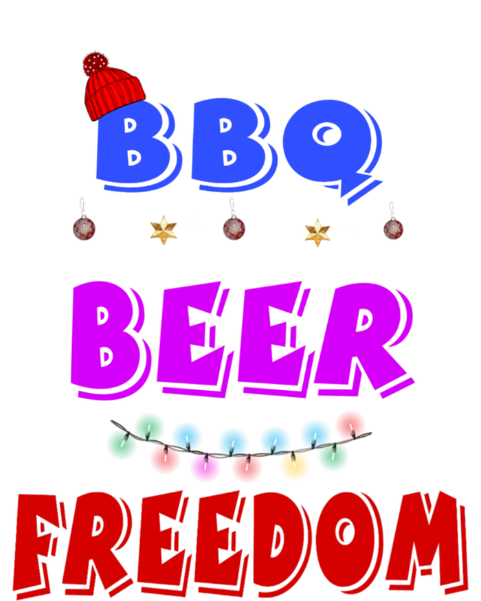 Bbq Beer Freedom America Christmas Cute Gift T-Shirt