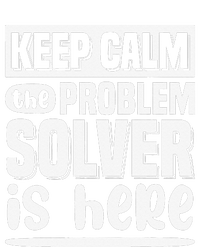 Keep Calm The Problem Solver Is Here Math Teacher Outfit Ladies Long Sleeve Shirt