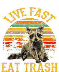 Live fast eat Trash Funny Raccoon Camping Vintage T-Shirt