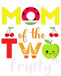 Mom Of the Twotti Frutti 2nd Birthday Party Fruit Themed V-Neck T-Shirt