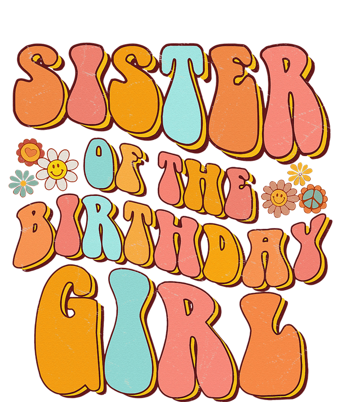 Sister of the Birthday Vintage Groovy Sister 1st T-Shirt