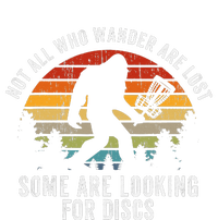 Not All Who Wander Are Lost Disc Golf Bigfoot Sasquatch Flexfit Unipanel Trucker Cap