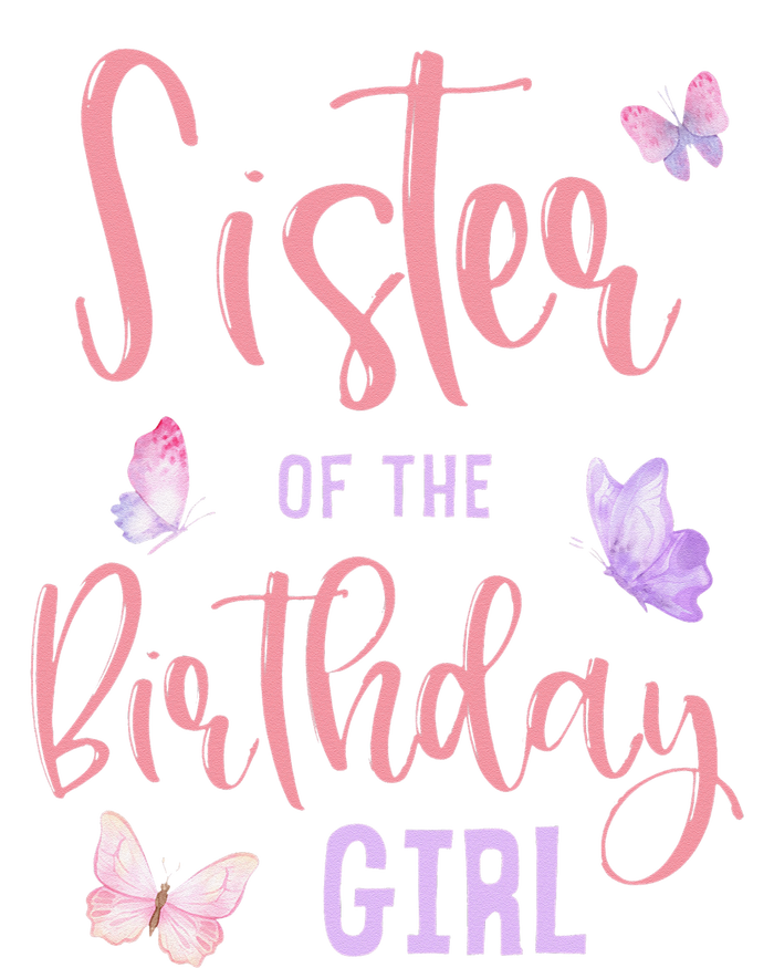 Sister of The Birthday Butterfly Party Matching Family T-Shirt