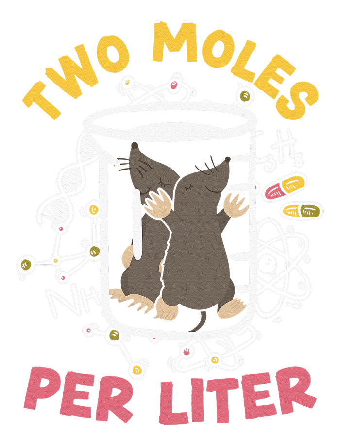 Two Moles Per Liter Science Lover Chemistry Mammal Mole Kids Hoodie