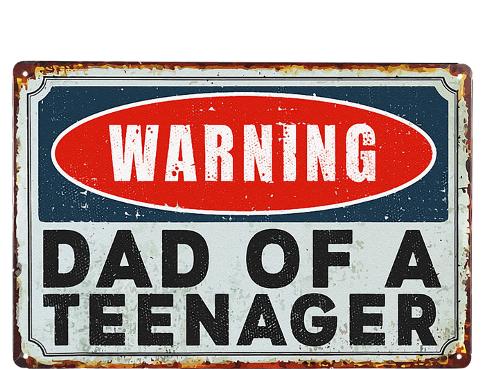 Warning Dad Of A Teenager Funny 13 Years Old Teenage Humor T-Shirt