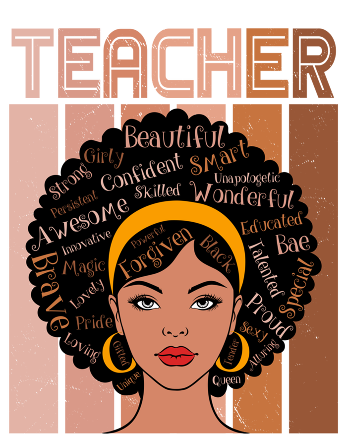 Black Queen Powerful Juneteenth African American Teacher Great Gift T-Shirt