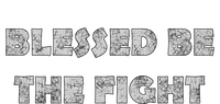 Blessed Be The Fight Gift Bumper Sticker