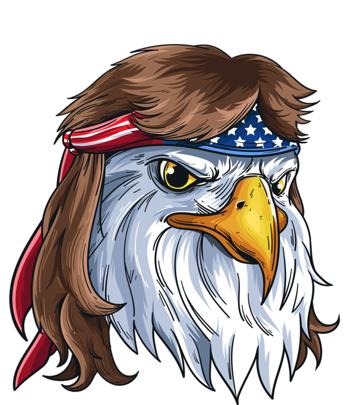 Eagle Mullet 4th Of July Merica American Flag Funny Gift Button