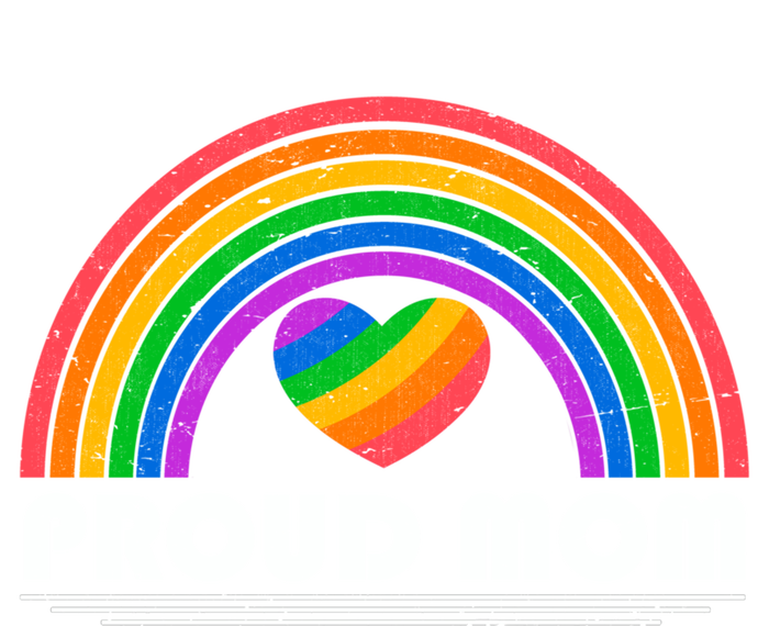 Colorful Rainbow Lgbtq Proud Mom Cool Gift T-Shirt