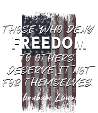 Historical Abraham Lincoln Freedom Quote With American Flag Great Gift Premium Hoodie