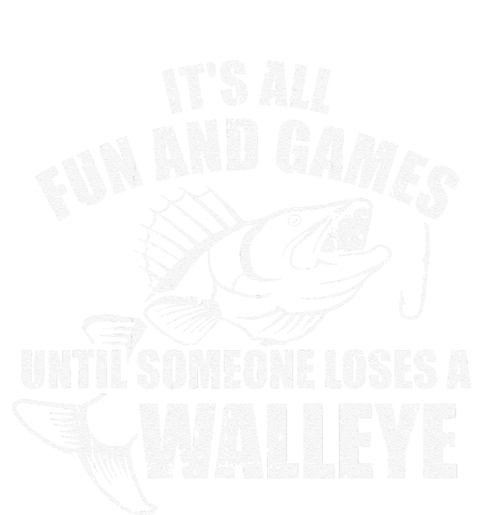 Fishing Its All Fun And Games Until Someone Loses A Walleye Hooded Wearable Blanket