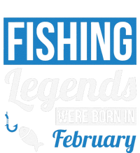 Fishing Legends Were Born In February Birthday Gift T-Shirt