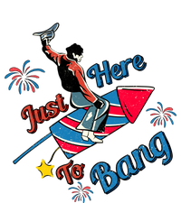 Retro Western Just Here To Bang 4th Of July Gift T-Shirt