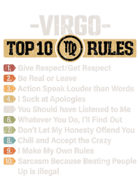 Zodiac Sign Funny Top 10 Rules Of Virgo Graphic Gift T-Shirt