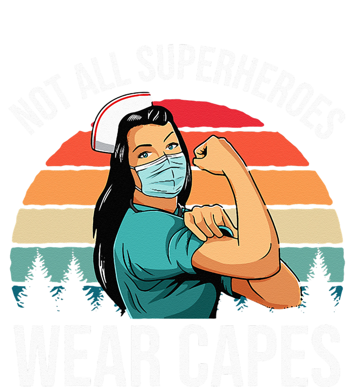 Vintage Not All Superheroes Wear Capes Funny Nurse T-Shirt