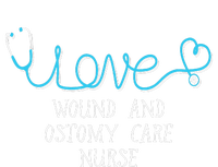 Wound And Ostomy Care Nurse Stethoscope Scripted Wit Tall T-Shirt